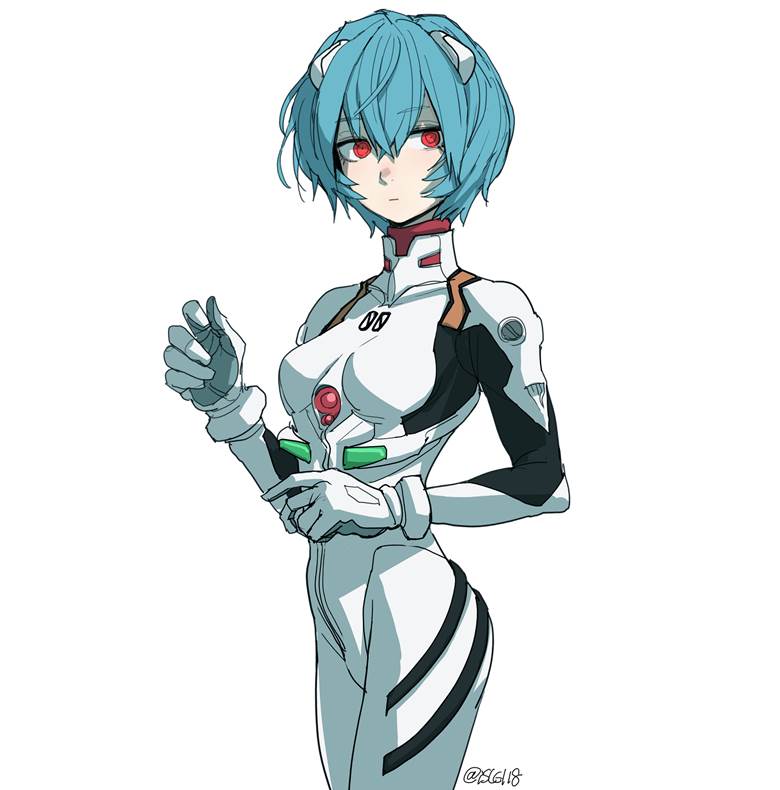 绫波レイisle的新世纪福音战士eva插画图片