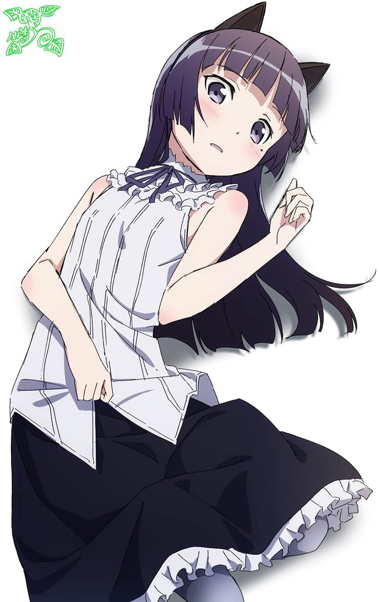 oreimo, kuroneko, ruri gokou, exposed shoulders, gym uniform, cat ears, My Little Sister Can't Be This Cute