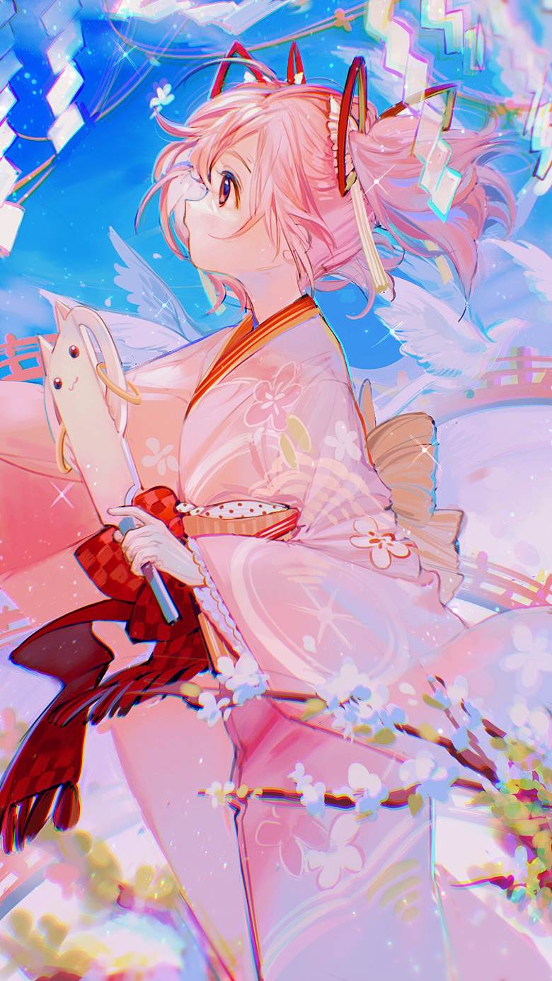 鹿目圆, 魔法少女小圆, Magia Record, Hanetsuki, 魔法纪录, Madoka☆Magica 3000+ bookmarks