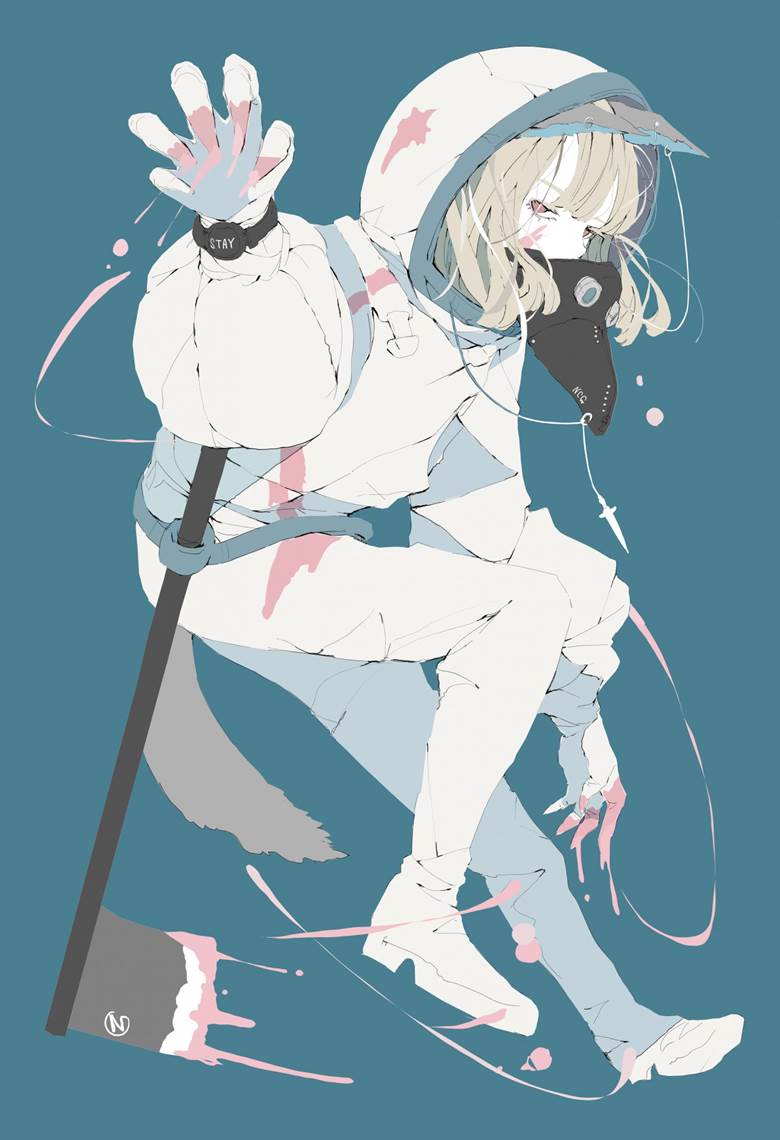 原创, 女孩子, 原创, free icon, 插画, 穿洞, universe, young girl, 原创3000收藏, raincoat