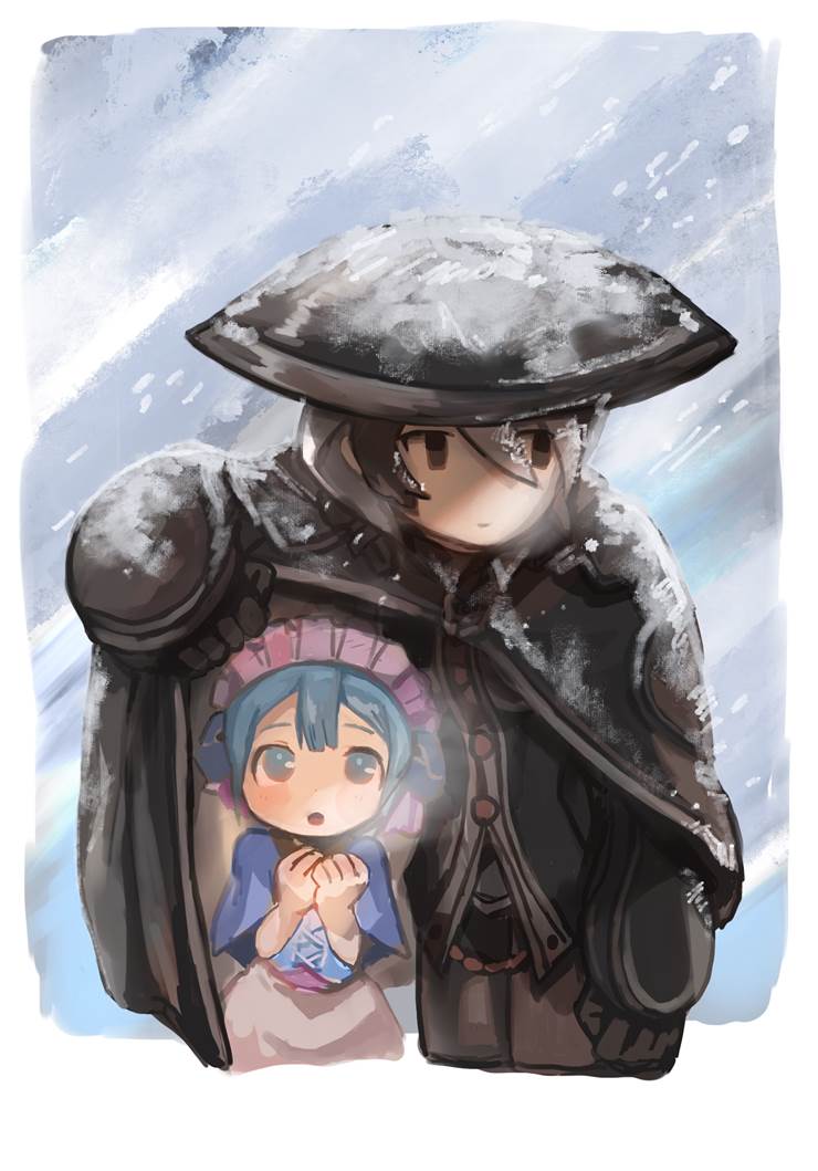 豪雪むしお的来自深渊插画图片