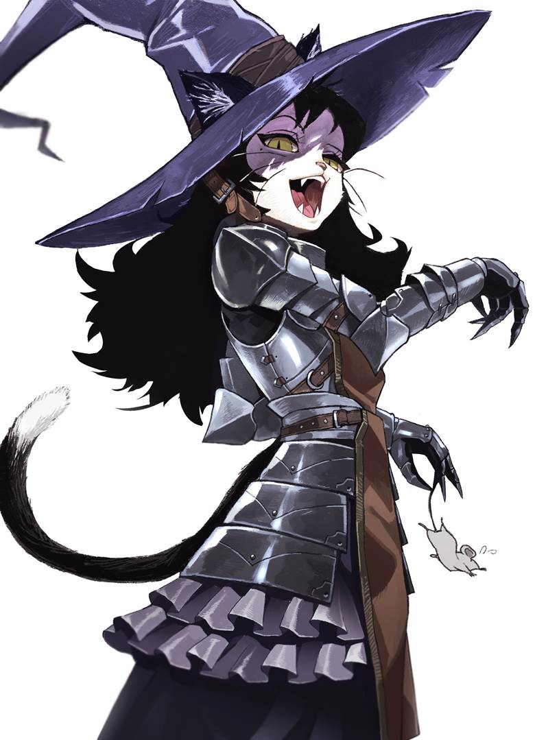 cat, witch, 铠, 兽人, 原创