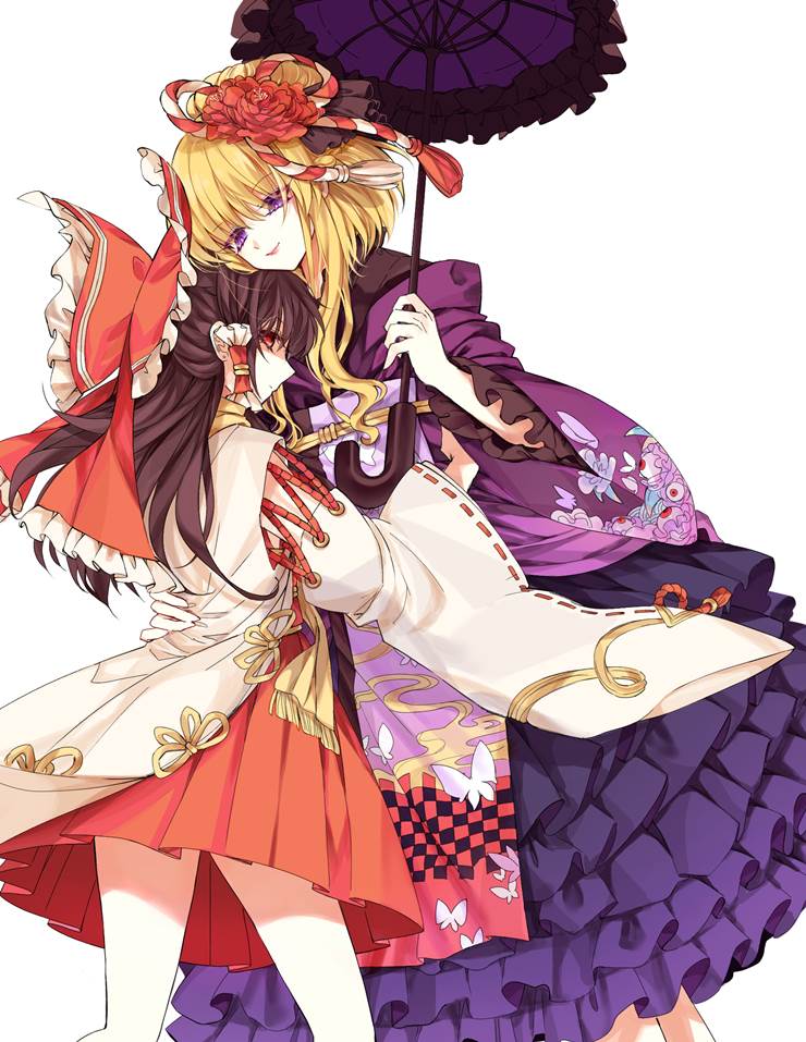 东方, 八云紫, 结界组（紫灵）, 博丽灵梦, Touhou Project 100+ bookmarks