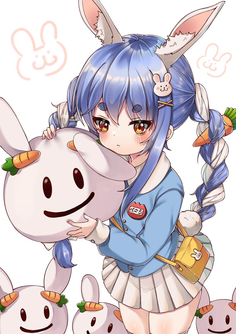 佩克拉, Hololive, 虚拟youtuber, Pekora Usada fanart, 幼儿园儿童, 女孩子, 萝莉, 兔子, Usada Pekora