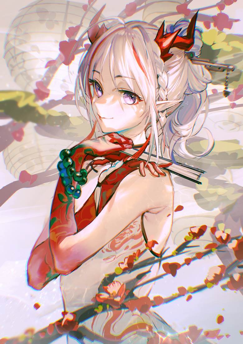 cheongsam, Year, Arknights, 明日方舟, 年（明日方舟）, 明日方舟5000收藏, 旗袍