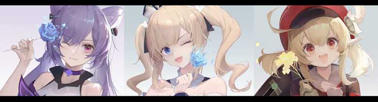 Keqing, Klee, Barbara, girl, Genshin Impact, Genshin Impact 1000+ bookmarks