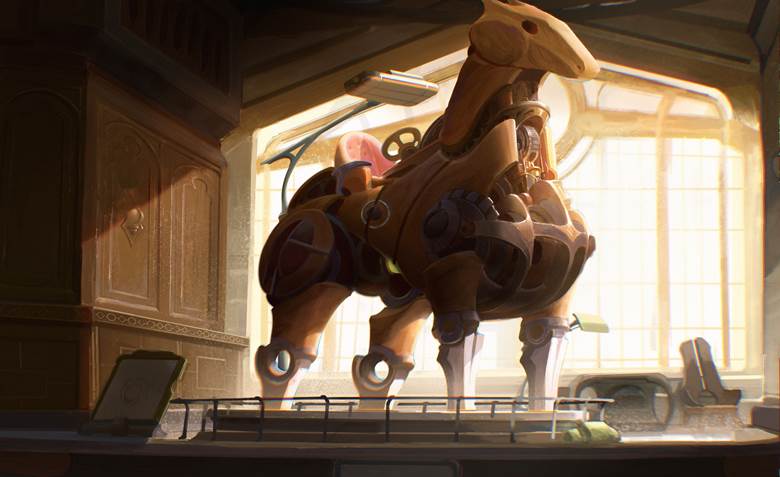 impasto, scenery, steampunk