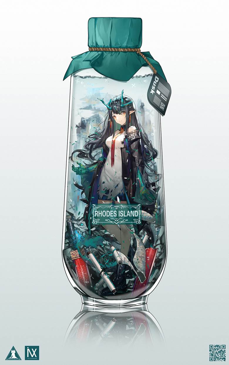 女孩子, Arknights, 明日方舟, dusk, 玻璃之中, 明日方舟5000收藏, 夕（明日方舟）