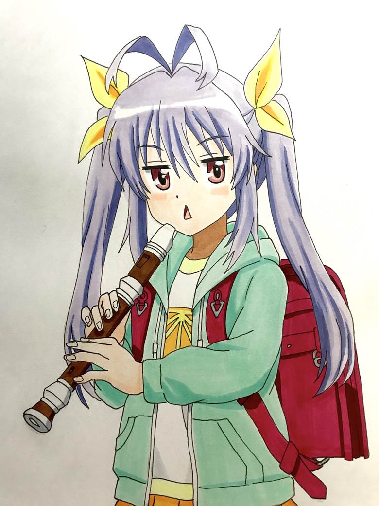 のんのんびより宫内れんげ描いてみた いろんなアニメキャラ描いてみた的悠哉日常大王插画图片 Bobopic