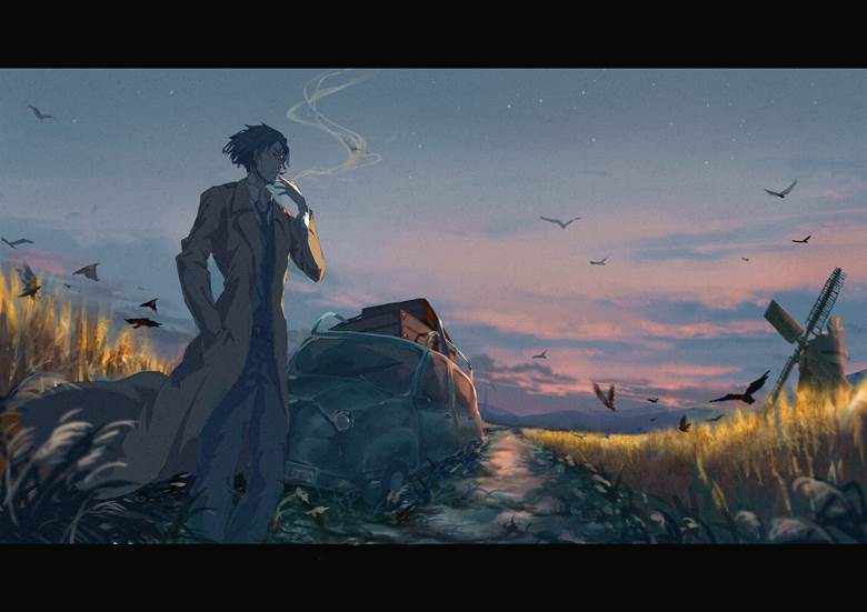 background, 风景, original, 香烟, 夕阳