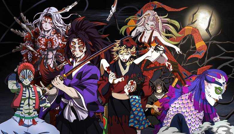 Demon Slayer: Kimetsu no Yaiba, Douma, Kokushibo, Daki, Akaza