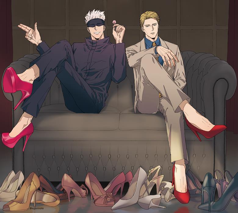 Jujutsu Kaisen, Kento Nanami, Satoru Gojo, Jujutsu Kaisen 1000+ bookmarks, high heels
