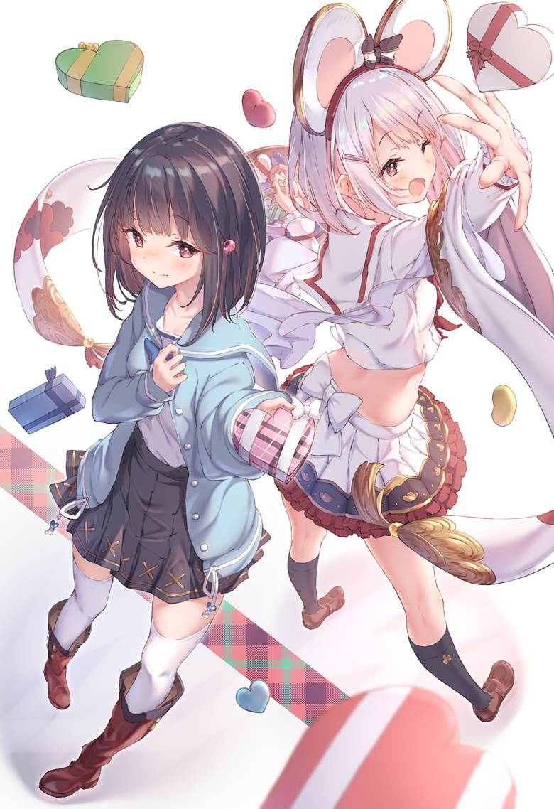 情人节, 碧蓝幻想, 十二神将(碧蓝幻想), Vikala, chocolate, 水手服, Granblue Fantasy 5000+ bookmarks