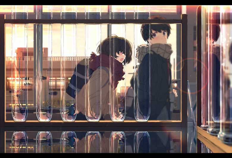 原创, 女孩子, uniform, 情人节, 围巾, after school