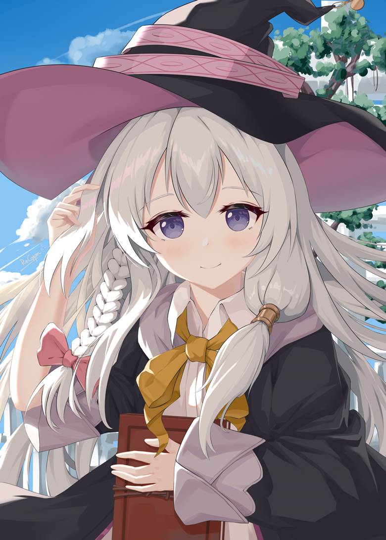 Wandering Witch: The Journey of Elaina, Elaina, Wandering Witch: The Journey of Elaina, Elaina, girl, white hair, long hair