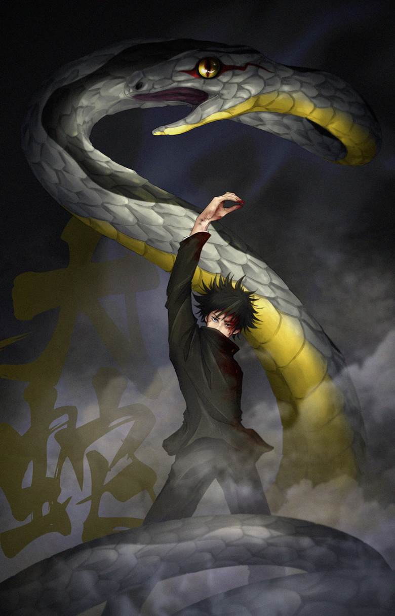 大蛇|Amao的咒术回战插画图片