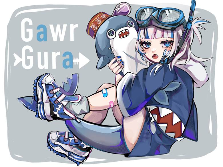 虚拟主播, sneakers, 虎牙, Hololive 英语, Hololive, 噶呜·古拉