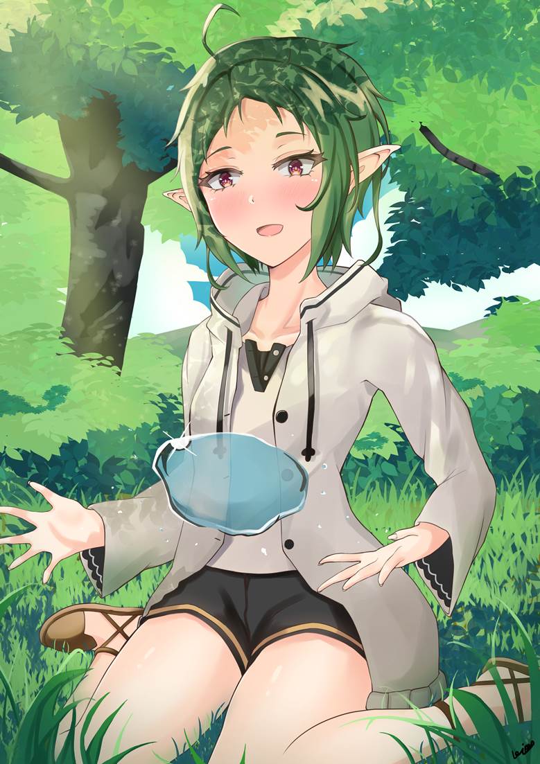 Mushoku Tensei, Sylphiette, elf ears, Sylphy, loli, Sylphy