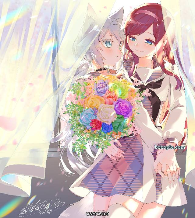 一张猫之日,百合,猫娘症候群绘画图片