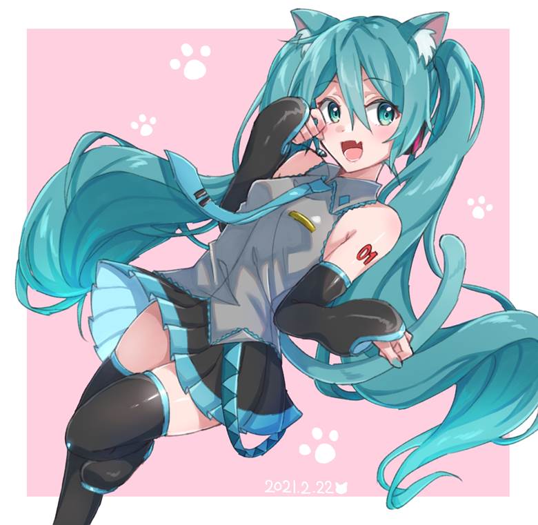 喵初音 姐妹图片