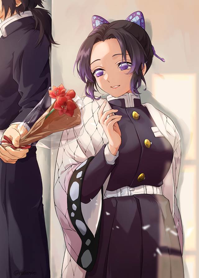 义勇×忍, 蝴蝶忍, Demon Slayer: Kimetsu no Yaiba 1000+ bookmarks, bouquet, 卧槽美哭, 在这建个教堂吧
