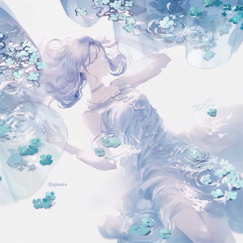 癒しの幽灵と夏|ajimita的美少女Pixiv插画图片