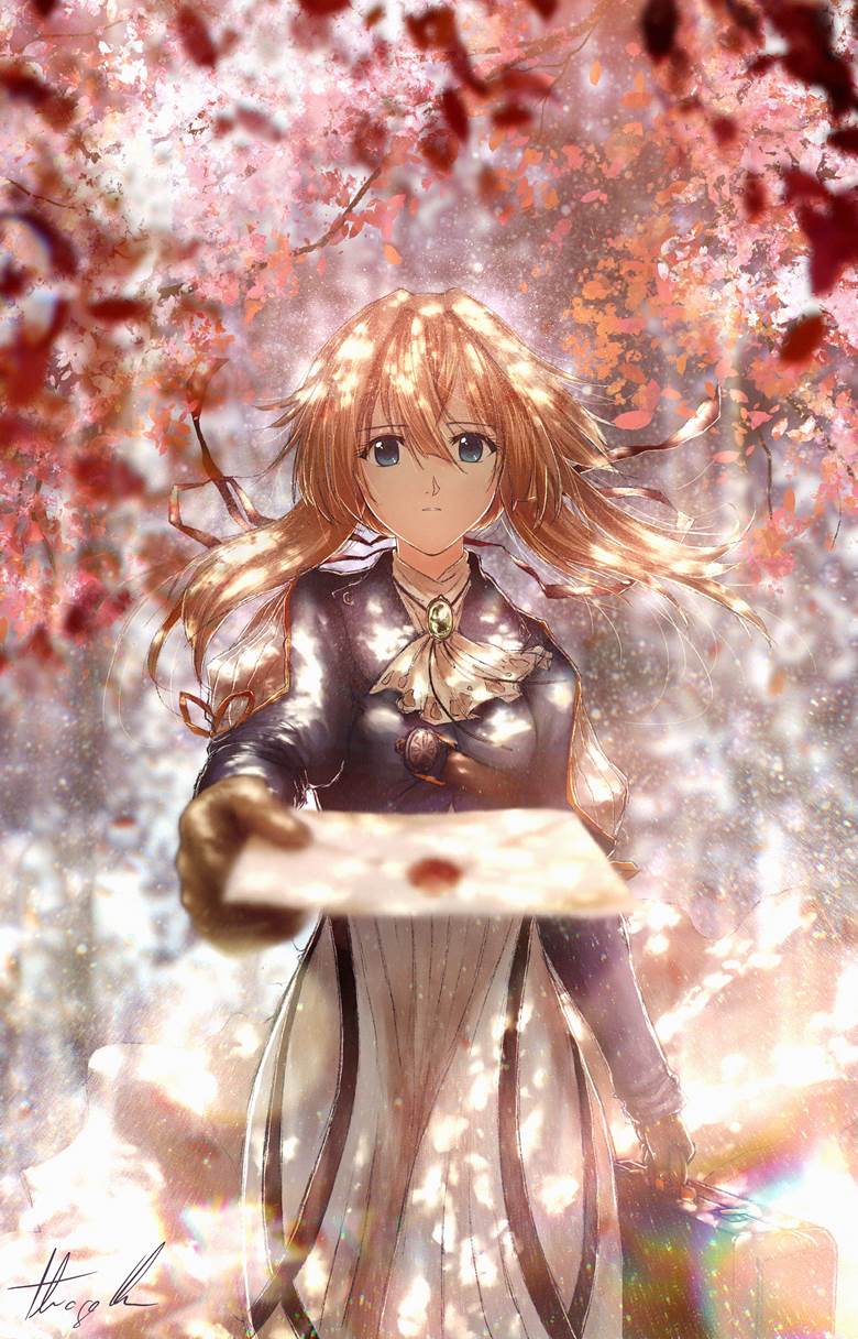 原创, 女孩子, woman, digital art, 紫罗兰永恒花园, 薇尔莉特·伊芙加登