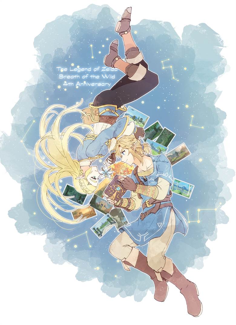 the legend of zelda, Link/Zelda, Link, zelda, Breath of the Wild, Princess Zelda