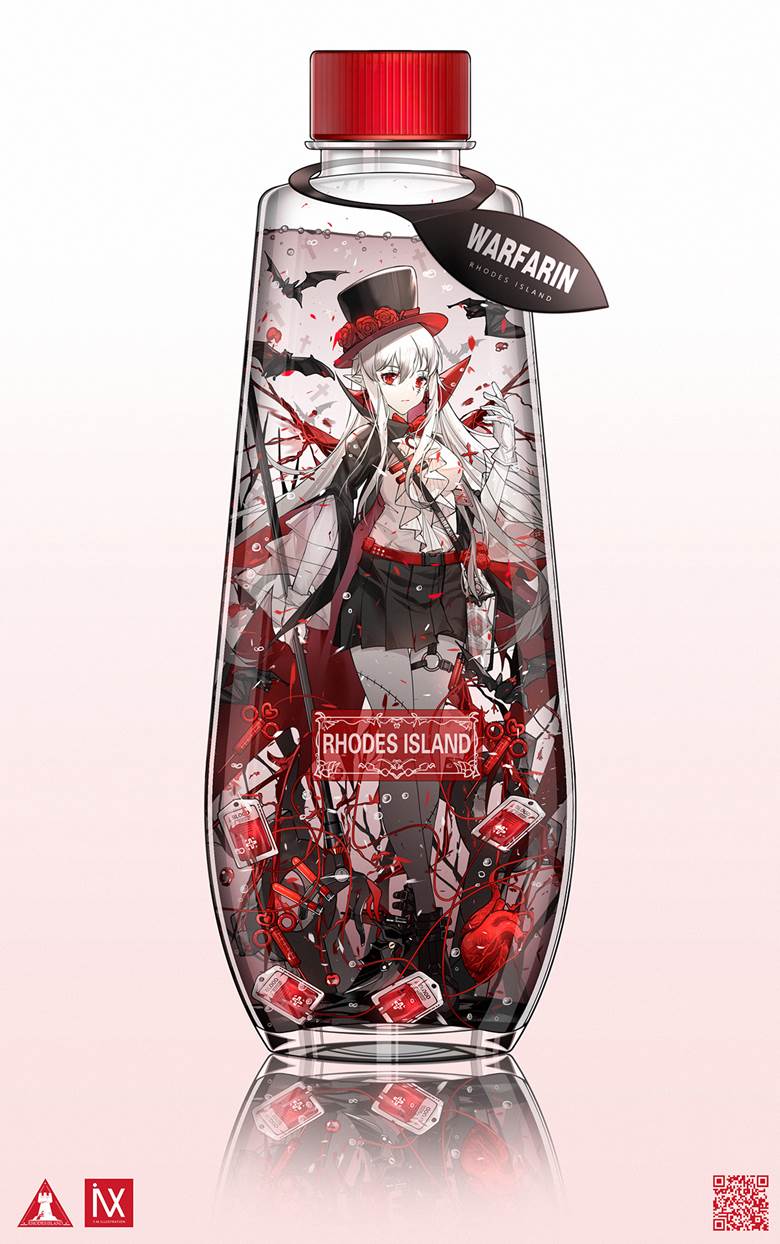 girl, Arknights, Arknights, Warfarin, inside a glass, Arknights 1000+ bookmarks, Warfarin (Arknights)