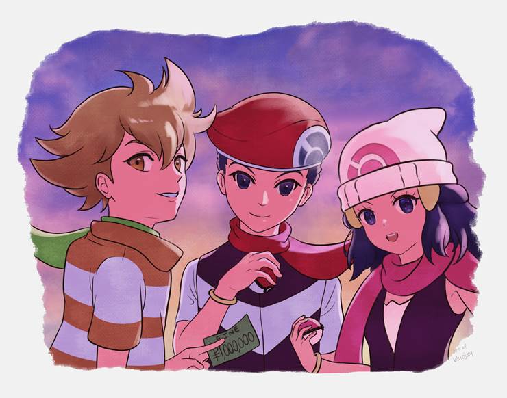 Pokémon, Dawn (Trainer), Lucas (Trainer), Barry (Trainer), Pokemon trainer, Pokémon 50+ bookmarks