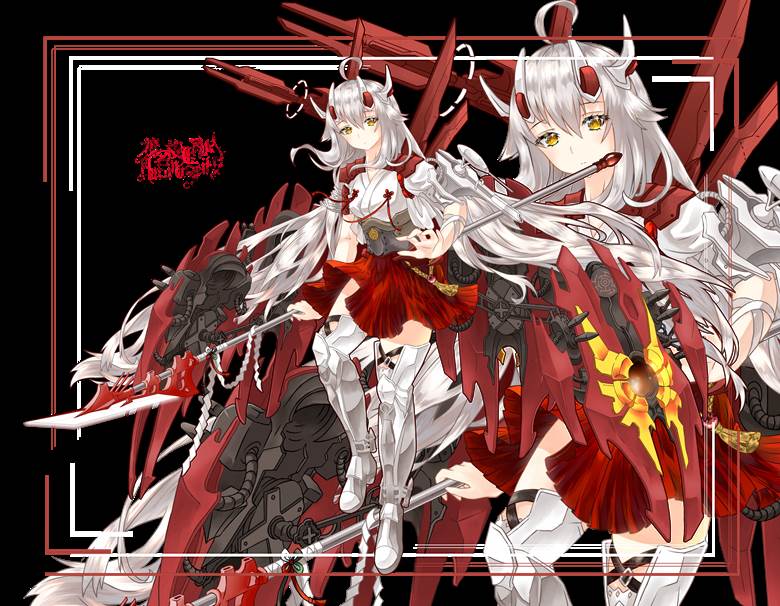 原创角色, 我家孩子, miko, 立绘, 女孩子, 银发, 机娘