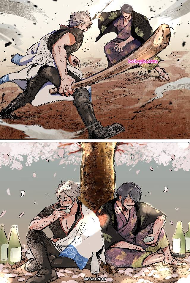 银魂, 坂田银时, Shinsuke Takasugi, 银魂3000收藏, 战斗场景