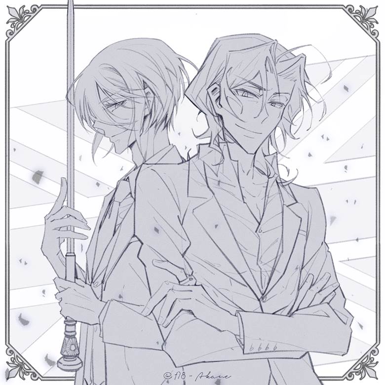 ホワイトデーのシャーウィリ夕刻ノ茜的忧国的莫里亚蒂插画图片