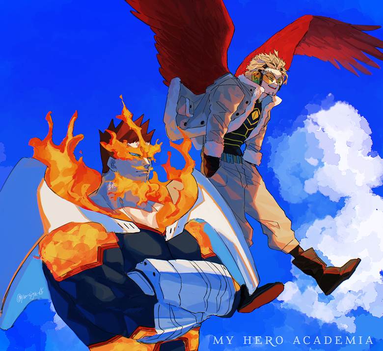 My Hero Academia, My Hero Academia, Hawks, Endeavor (My Hero Academia), My Hero Academia 500+ bookmarks