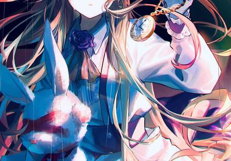 原创, 原创, 女孩子, young girl, 哥特萝莉, 爱丽丝, 原创1000users加入书籤, plush rabbit