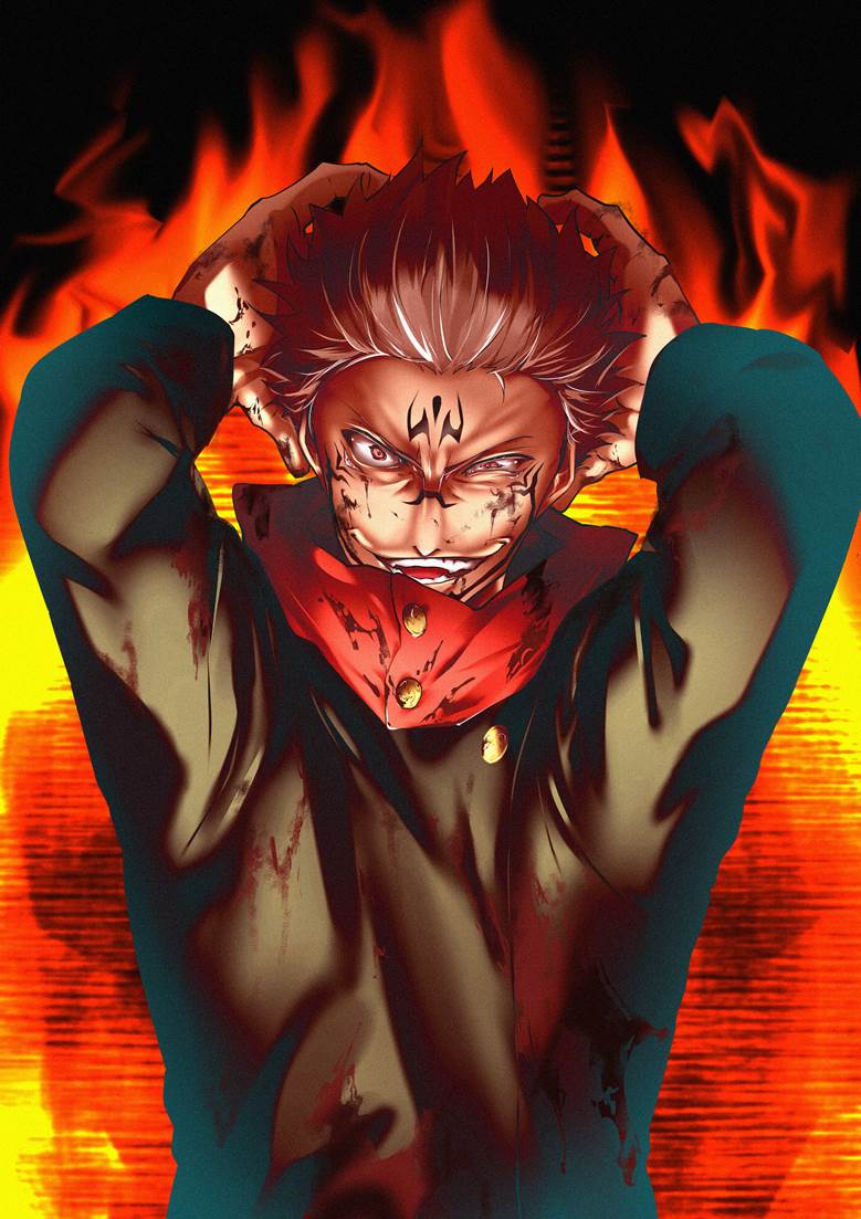 两面宿傩|高槻むい(お)的咒术回战插画图片