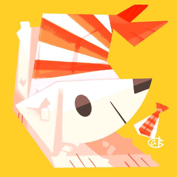 虾寿司|插画师からす商的狗插画图片
