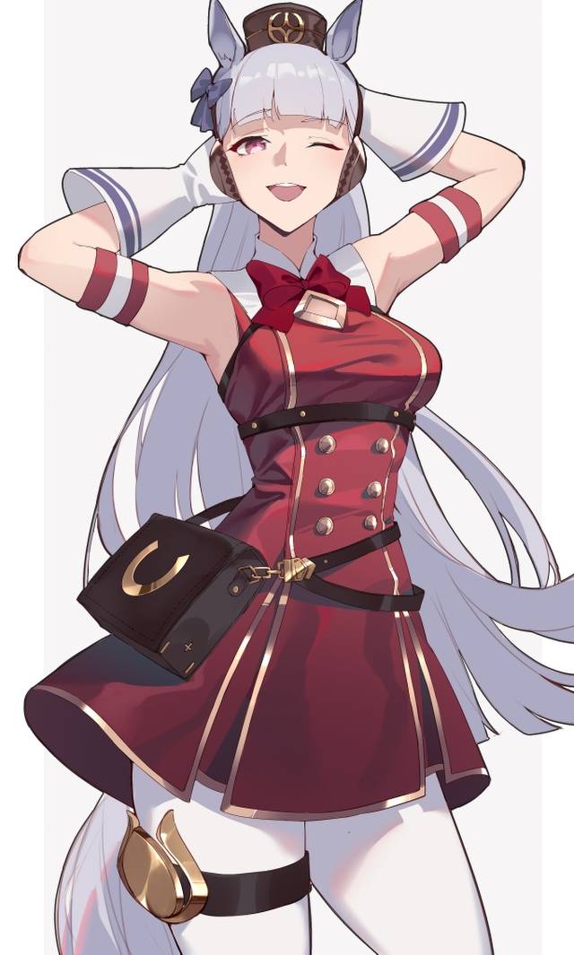 马娘, Gold Ship, Gold Ship (UMPD), 沉默时是美人，说话时是怪人，奔跑时是不沉舰, 赛马娘Pretty Derby 1000收藏, 抛媚眼, 腋下