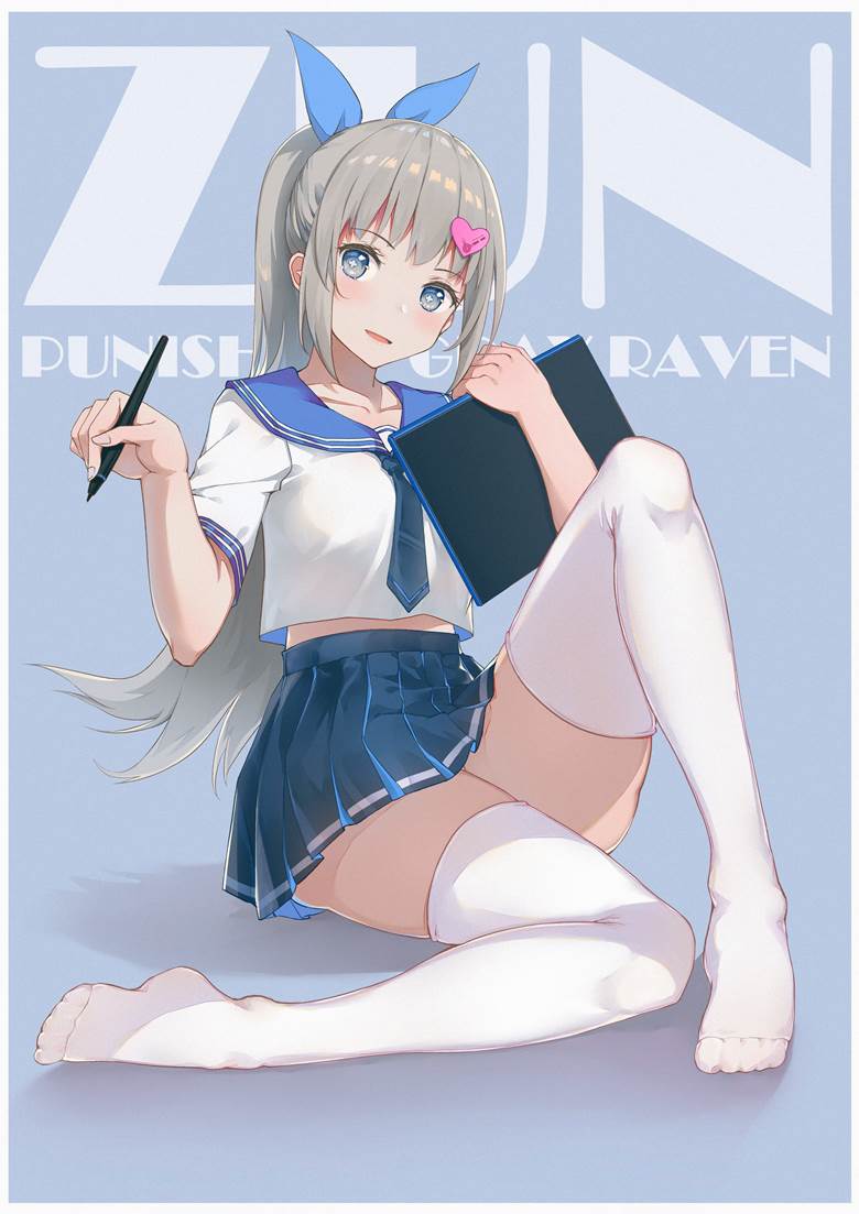 Punishing: Gray Raven, Nanami, Punishing: Gray Raven, original, high school girl, sailor uniform, girl, young girl, White silk pantyhose, ponytail