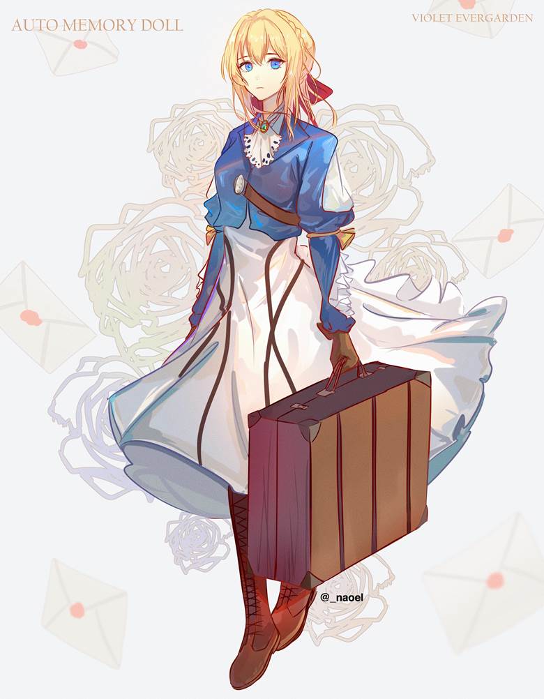 金发, 紫罗兰永恒花园, 薇尔莉特·伊芙加登, crown braid