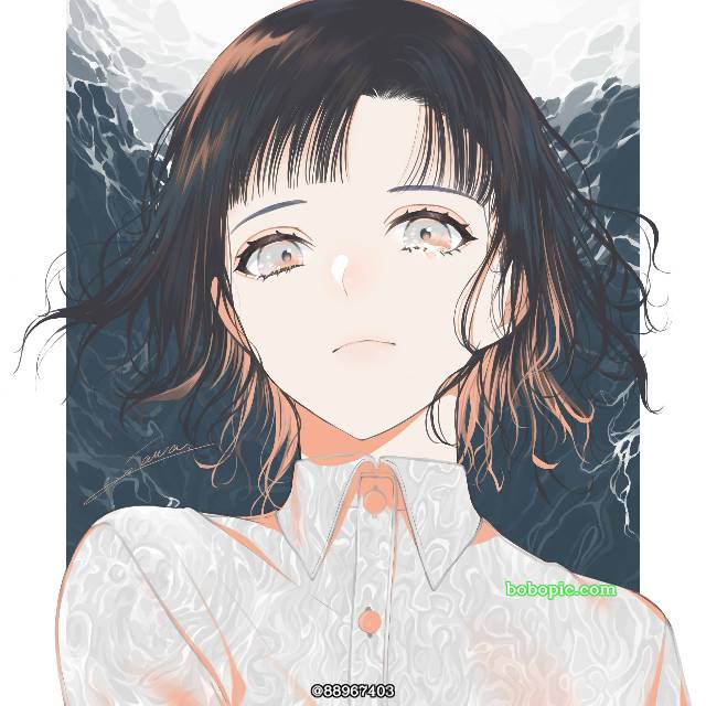 小女孩,短发,黑发,黑色短发图片