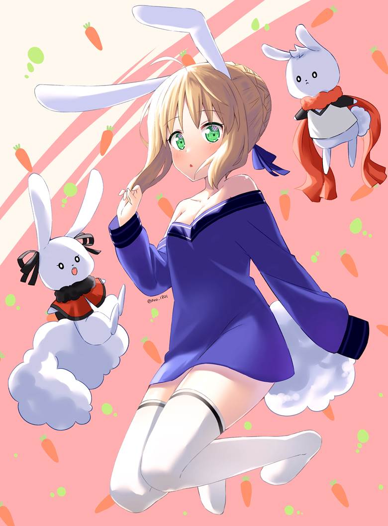 女孩子, young girl, 阿尔托利亚·潘德拉贡, Saber, 兔子