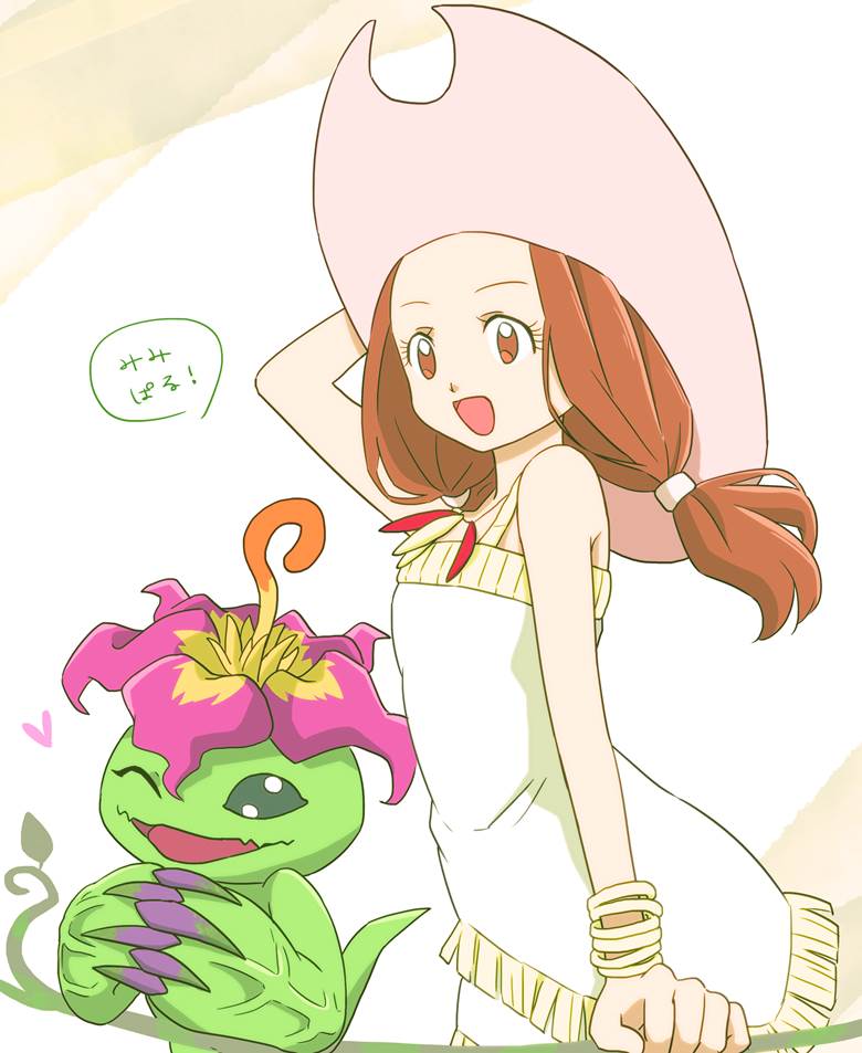 Digimon Adventure 02, Mimi Tachikawa, Palmon, Digital Monster, 数码怪兽, 女孩子, Digimon 100+ bookmarks