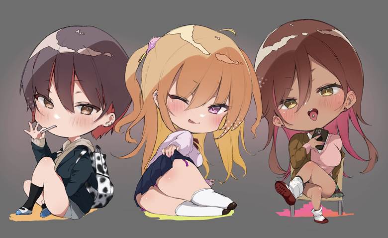 原创, 辣妹, SD角色, 穿洞, 可爱, loose socks, Original 500+ bookmarks