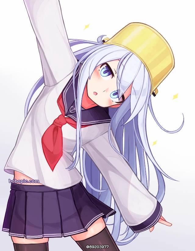 一张舰队collection,舰C,锅响,响绘画图片