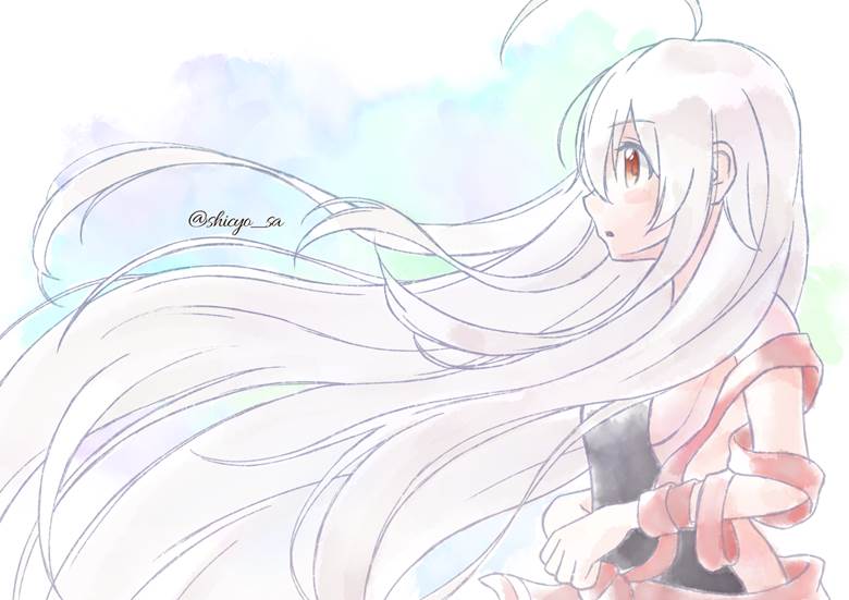 美しすぎる千矢しちょーさ的pixiv人物侧脸插画图片