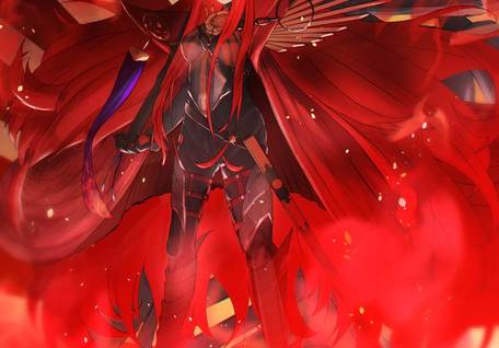 Demon King Nobunaga (Fate), Oda Nobunaga (Fate), hot guy with boobs, Rie Kugimiya, Fate/Grand Order 500+ bookmarks, one eye covered