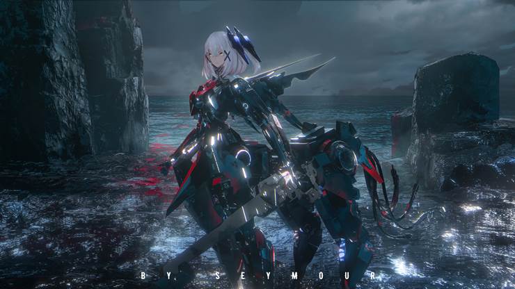 Punishing: Gray Raven, Rosetta, young girl, 机娘, scenery, space, 风景, science fiction, 战双帕弥什