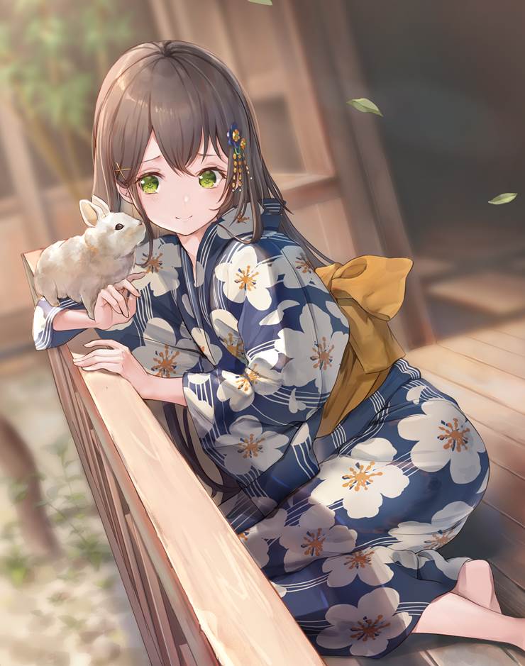 BanG Dream! Girls Band Party!, Tae Hanazono, barefoot, yukata, BanG Dream! 1000+ bookmarks