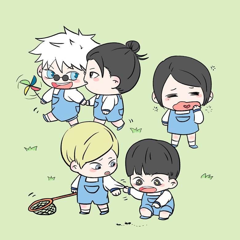 Jujutsu Kaisen, Jujutsu Kaisen, Kento Nanami, Satoru Gojou/Suguru Getou, Shoko Ieiri, Yu Haibara